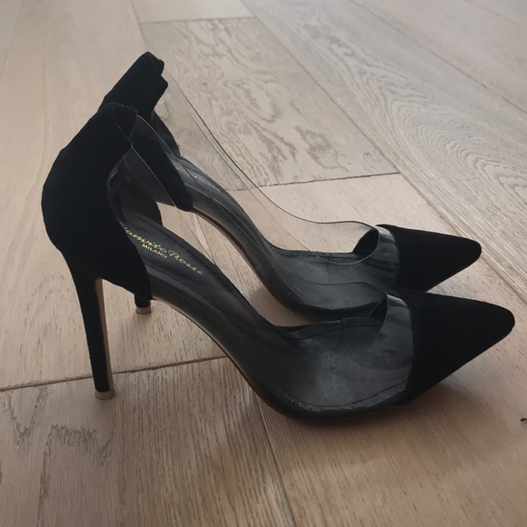 heels with clear sides